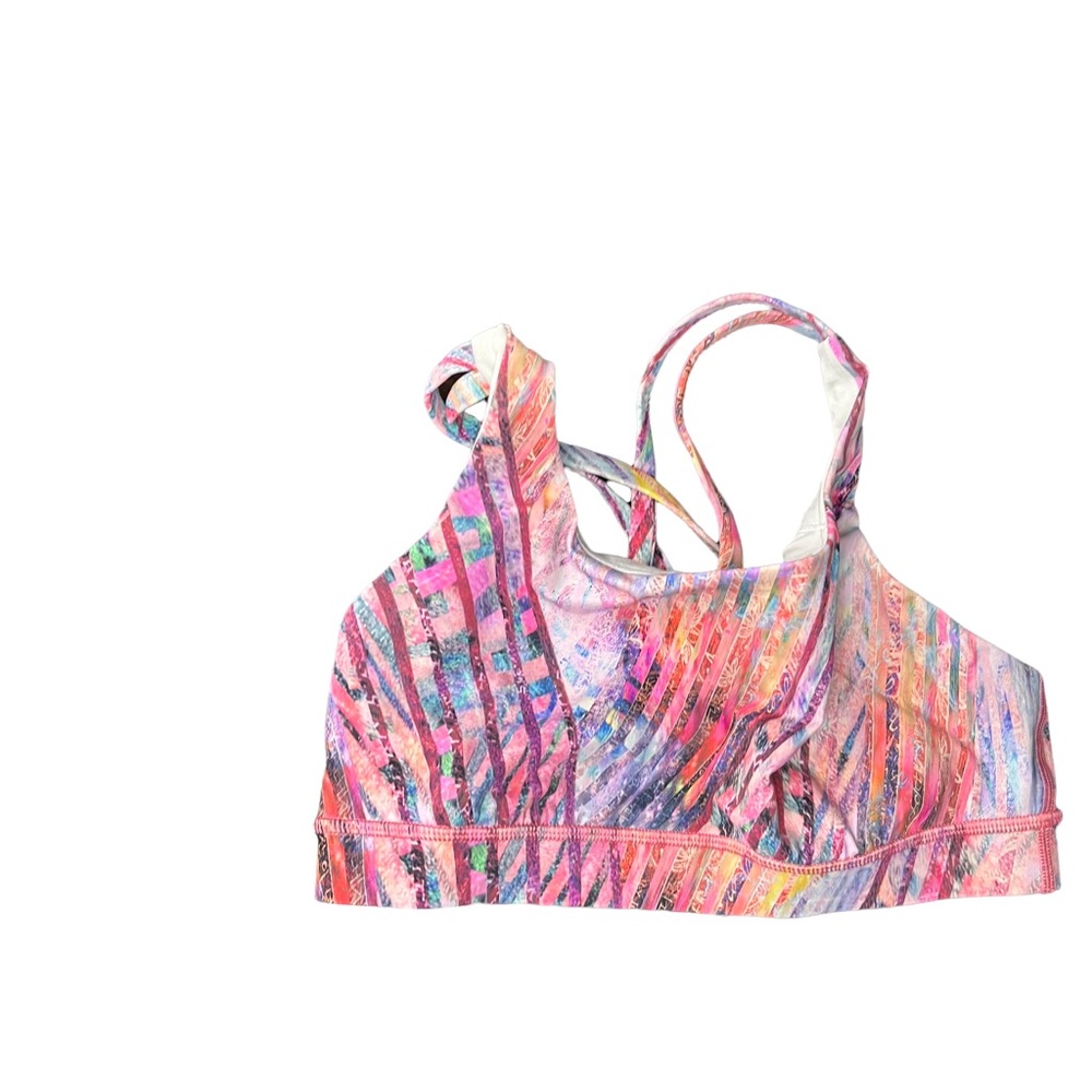 Lululemon womens Colorful Bamboo Boho Print Sports Bra size XS/S - Picture 7 of 11